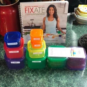 Portion Control Containers and Fixate Cookbook